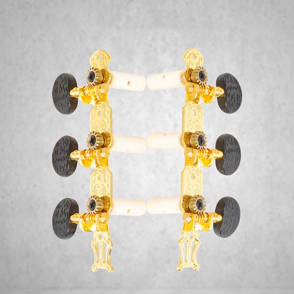 2 Pcs Classical Guitar Tuning Pegs Keys Adjustable String Tuners Pegs Machine Heads Replacement Copper Guitar Knobs