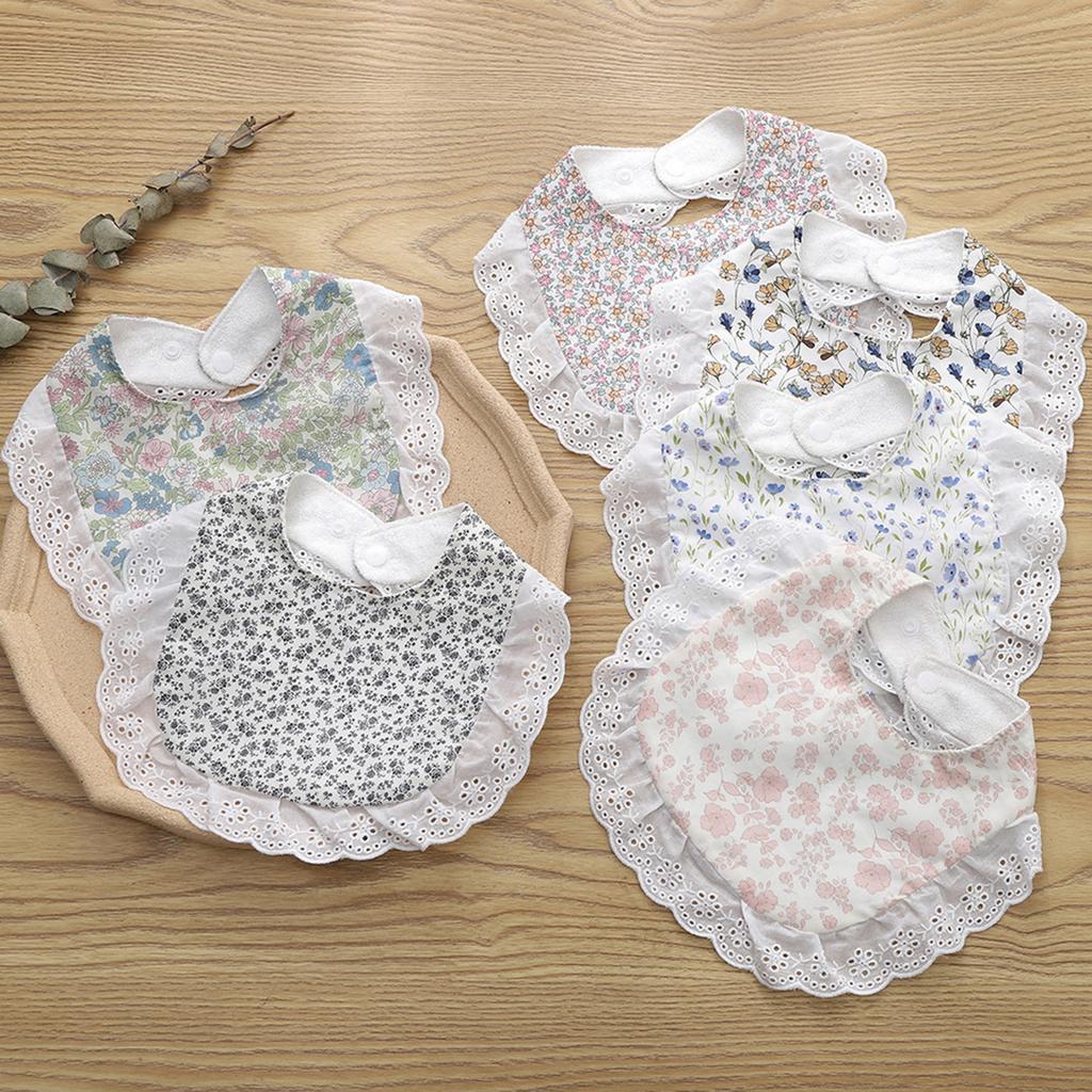 Printed Bib for Baby Newborns Drooling Bib Cotton Burp Cloth With/without Headwear Soft & Comfortable Feeding Towel