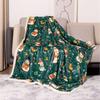 LISM Thickened Christmas Digital Print Throw Blanket
