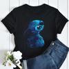 Kawaii Stitch Women's Fashion Top Casual Women's Round Neck T-Shirts Harajuku 90s Cute Stitch Women's Short Sleeves Tops Tees