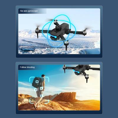 Τηλεχειριστήριο Mini Drone με διπλή κάμερα 8K Αναδιπλούμενο Headless Aerial Drone με κινητήρα χωρίς ψήκτρες