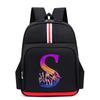 College Style Trend 26 Letter Printing Anime Cartoon Large Capacity Burden Reduction Backpack Casual Student School Bag