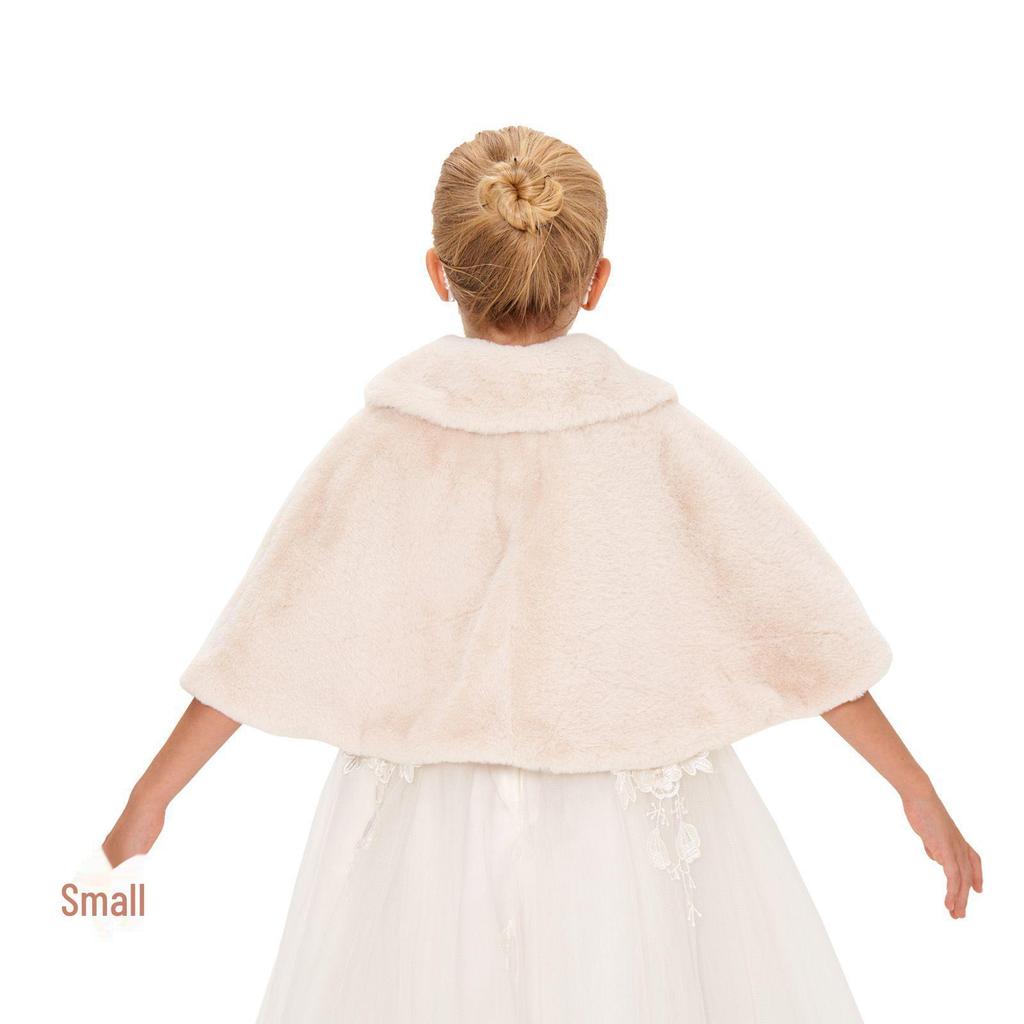 Girls' Princess Dress Shawl, Flower Waistcoat, and Cape Accessories