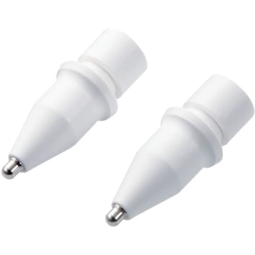ELECOM Apple Pencil Replacement Nib 1st Generation 2nd Generation USB-C Compatible, Set of 2, Metal, Ultra Fine, Thickness 1mm, Parallax Improvement M