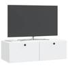 Wall Mounted TV Cabinet 98 x 41 x 30 cm White Engineered Wood
