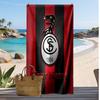 SC Freiburg FC Personalized Printed Beach Towel Soccer Logo Support Custom Name Text Absorbent Towel For Sport Travel Special Gift