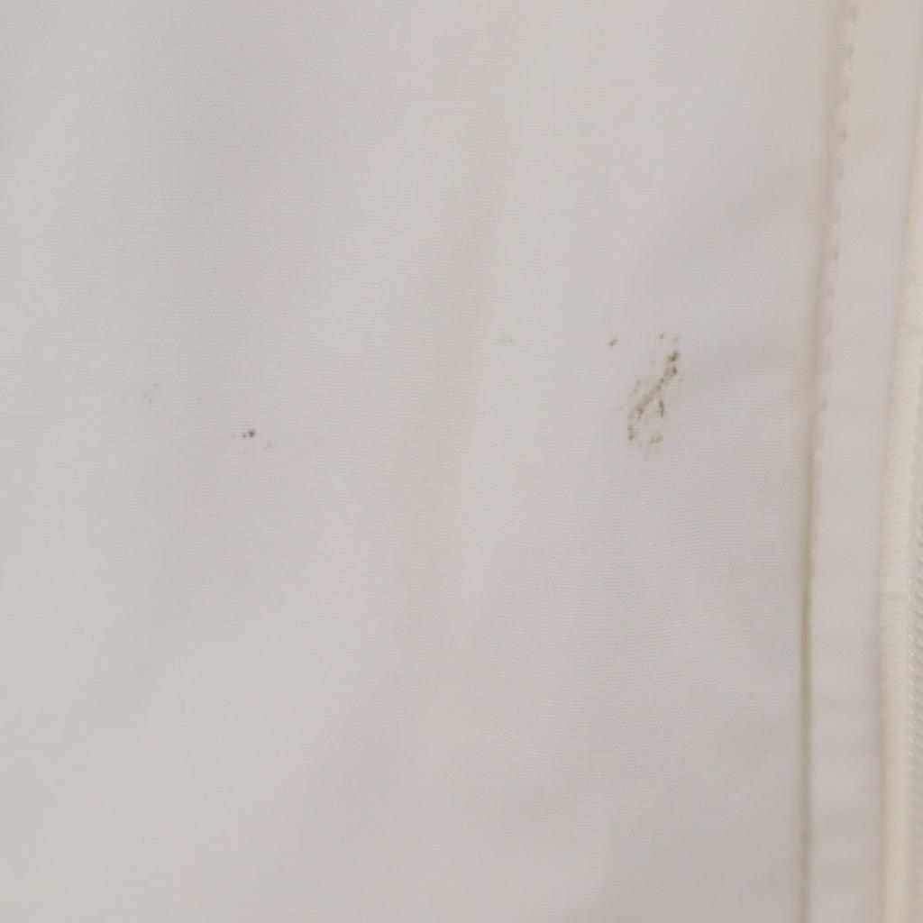 Adidas 80s Vintage Training Windbreaker M White Descente Tricot Lining Men's Used