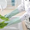 Fleece-Lined Waterproof Rubber Gloves for Dishwashing and Laundry