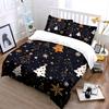 Christmas Tree and Snowflake Pattern Bedding Duvet Cover Set Duvet Cover Pillowcases  (1*Duvet Cover 2*Pillowcases, without duvet insert)