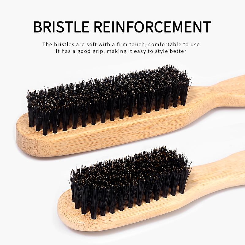 Men's Multi-functional Boar Bristle Brush: Hair, Beard Care, and Styling Comb