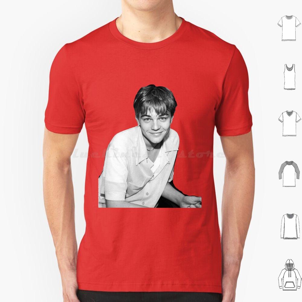 Young Leonardo Dicaprio Smile T Shirt Cotton Men Women DIY Print Leonardo Dicaprio Leonardo Leo Young Leo Titanic Dicaprio 90s