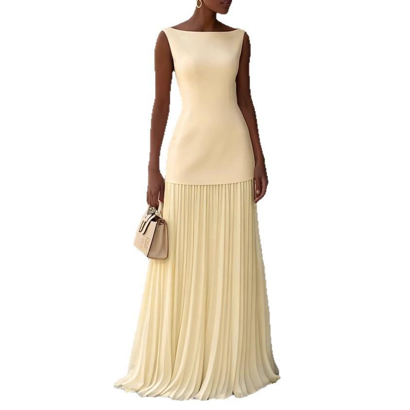 2026 Spring New Women's Clothing, European, American Amazon Cross-border Fashion Suit, Solid Color Slim Pleated Two-piece Set