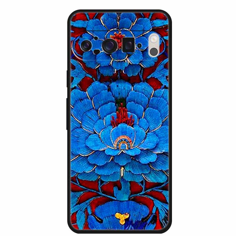 3D Emboss Cover For Google Pixel 9 Pro XL / Pixel 9 Pro / Pixel 9 Case Flower Relief Soft Silicone Cover For for Google Pixel 9