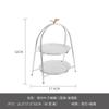 European-style Metal Dessert Display Rack Fruit Bowl Snacks Placed Glass Plates Birthday Party Wedding Dessert Display Rack Tray