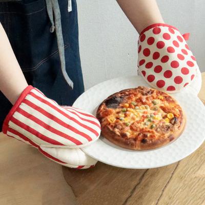1Pc Oven Mitts with Cotton Lining Heat Resistant Anti-Scalding Gloves Thickened Kitchen Safety Gear for Baking Grilling Cooking