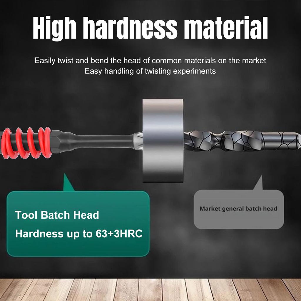 2Pcs 65/70/90/150mm Spring Magnetic Screwdriver Bits Hex Shank Phillips Anti-Slip Spring-Loaded Quick-Release Screwdriver Bit