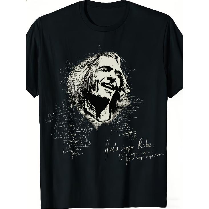 Men's Extremoduro Short Sleeve T-Shirt - Graphic Print Crew Neck Casual Shirt with Slight Stretch Fabric, Machine Washable Suitable for Music Events
