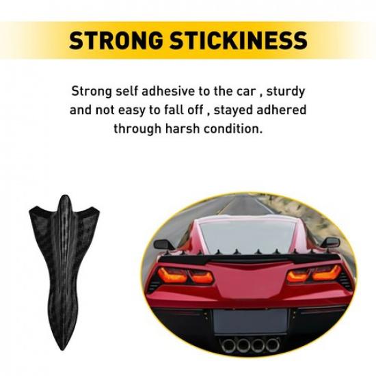 10X Shark Fin Diffuser Vortex Generator Car Wing Roof Spoiler Bumper Universal V