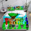 Nieuwe 3D Print Game S-Sprunki Beddengoed Sets Beddekking Dekbed Dekbedovertrek Kussensloop Kinderen Volwassenen Slaapkamer Decoratie