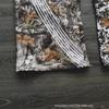 Vintage High Street Overalls Leaf Camouflage Functional Chinese Cotton Striped Wide Leg Pants Loose Casual Pants