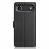 For iPhone 16 Pro Max Kickstand Case Bi-fold Card Bag PU Leather Coated TPU Cover Compatible with