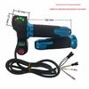 Four-Light Rice Grain Switch & Horn Voltage Display E-Bike Throttle Grip