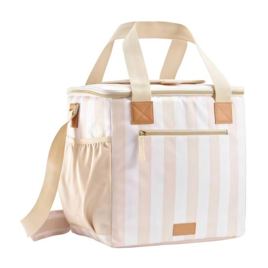 Insulation Lunch Bag, Leakproof Portable Cooler Tote Bag, Large Capacity Lunch Bag with Crossbody Strap, Portable Picnic Lunchbox for Outdoor Parties