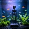 Paesaggio Horror Sottomarino Decorazione Scheletro Danzante Aeratore Acquario con Articolazioni Mobili per Decorazioni Acquario di Halloween, Accessori Spettrali