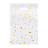 Party Favor Bags with Star Pattern Aluminum Foil Material Durable Handle Cutout for Gift Packaging and Event Use Multipurpose