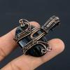 Blue Tiger Eye Pendant, 999 Copper Wire Wrapped Pendant Jewelry. Gift For Women Handmade Pendant Gemstone Jewelry