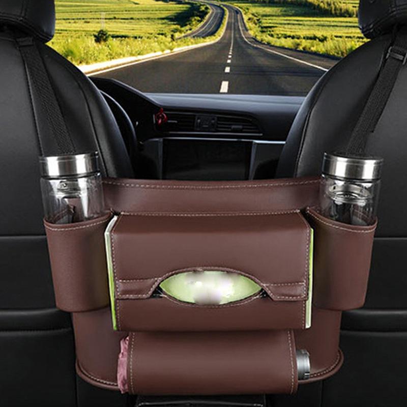 CAR BACK SEAT MULTI-POCKET STORAGE BAG TIDY ORGANIZER COOL TRAVEL HOLDER NEW HY