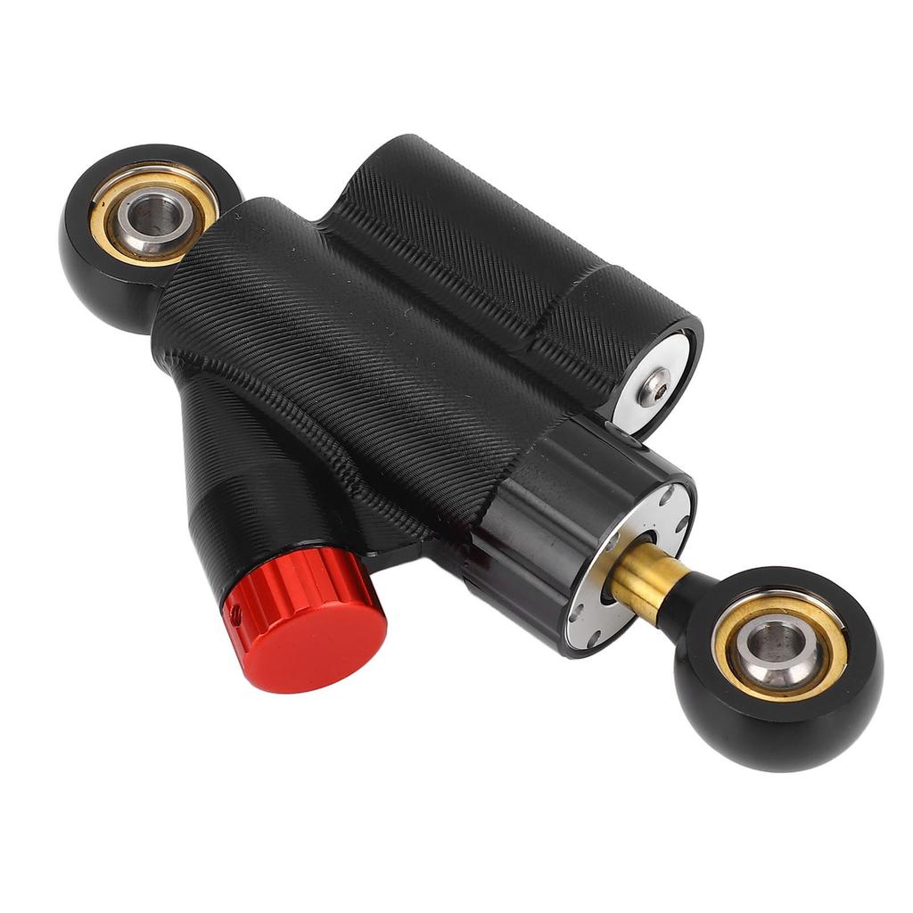 Motorcycle CNC Adjustable Steering Damper Stabilizer Safety Control Aluminum Alloy Universal for Motorbike Black