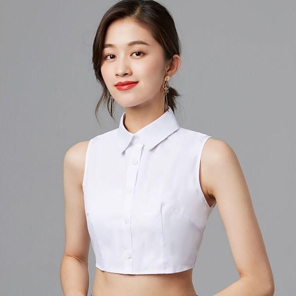 Clothes Accessory Detachable Fake Collar Blended White False Collar Lapel Collar