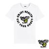 May Include White T Shirt With A Black Circle Graphic Featuring Cartoon Bee And The Text Enjoy Health Eat Your Honey Vintage
