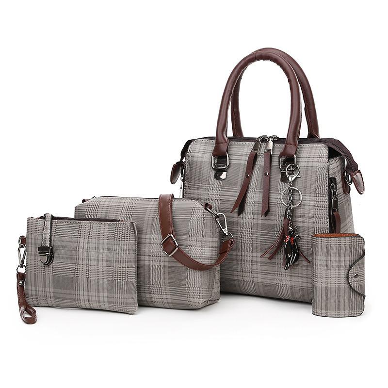 Mother and child bag, new women's bag, four-piece set, shoulder bag, portable oblique span bag, lightweight