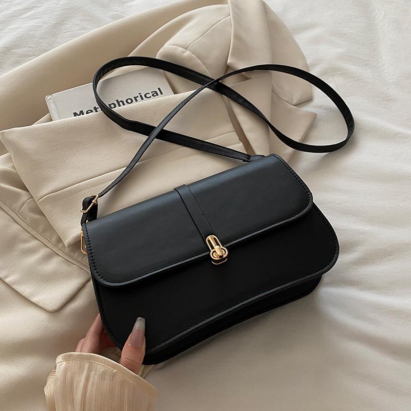 High-end, Niche Baguette Bag, Fashionable Crossbody Bag, Women's Retro Single-shoulder Underarm Bag