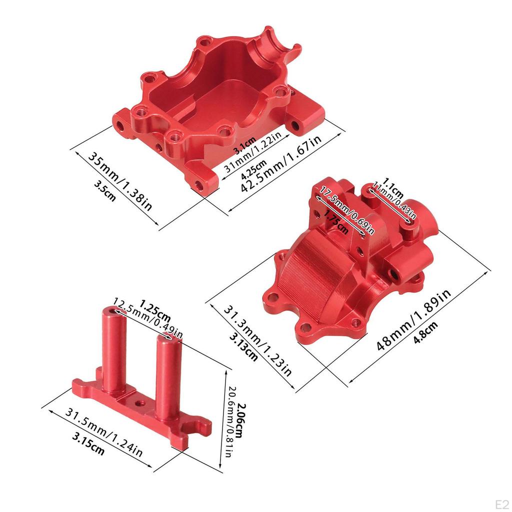 Metal Front Gearbox Cover Upgrade Spare Parts Shell Replacement for RC Hobby Car 14209, 14210 And