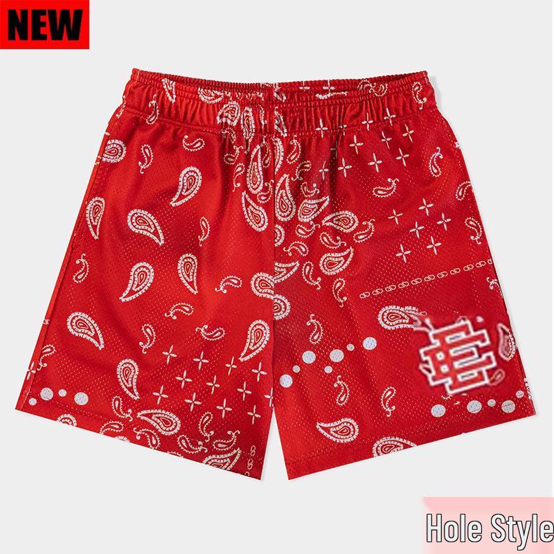 

Мужские американские шорты-сетка в стиле ретро с пейсли – Летние спортивные, быстросохнущие плавки, для баскетбола и пляжного повседневного ношения L красный