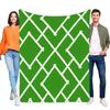 Geometric Pattern Fleece Blanket Soft Plush Throw Blanket for Home Couch Bed Use Cozy Lightweight for All Seasons Perfect Gift F