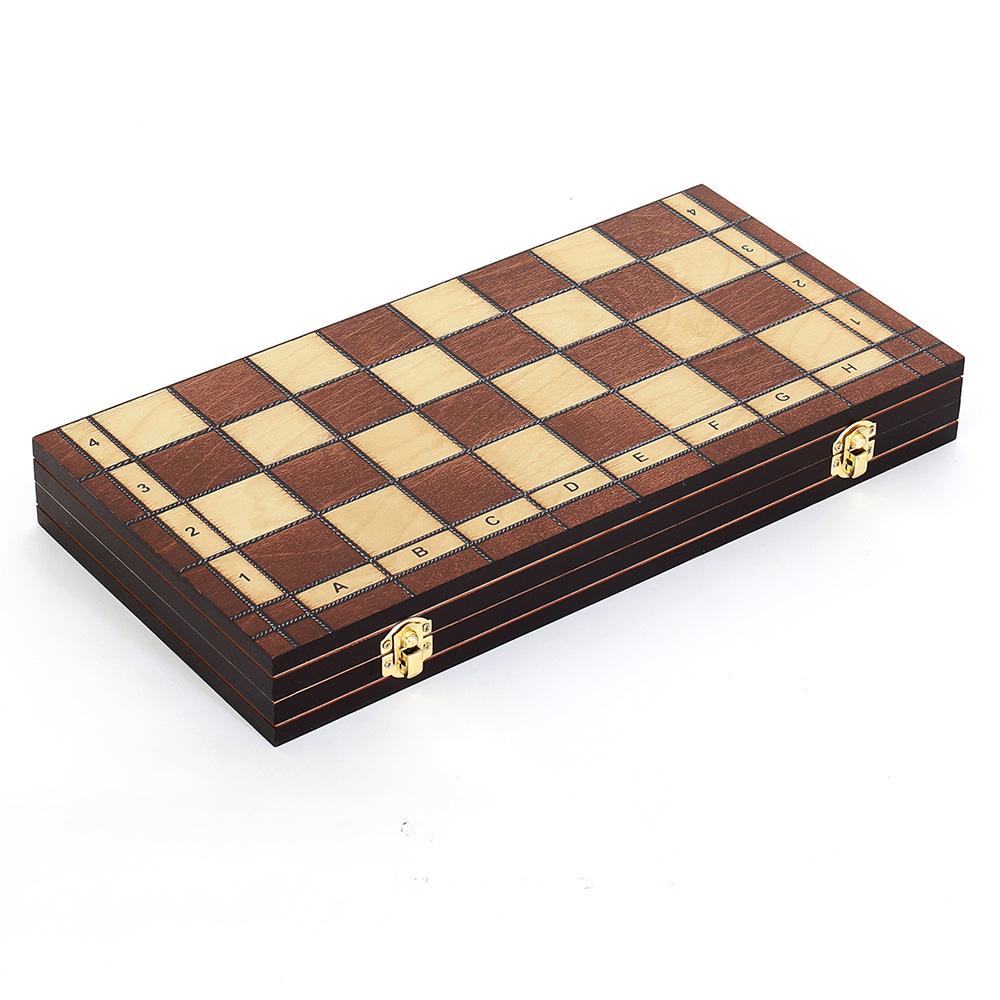 Large Professional Magnetic Wooden Chess Table Game with Two Queens