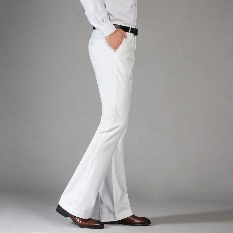 Men's Plus Size Flared Dress Pants Business Office Trousers
