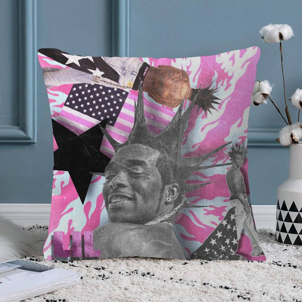 Pink Tape Lil Uzi Vert Pillow Gift Home Office Decoration Pillow Bedroom Sofa Car Cushion CoverPillow Case