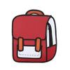 Creative Women 2d Drawing Backpack Cartoon School Bag Teenager Girls Daypack - SNNGV