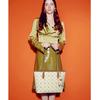 NUCELLE Shoulder Bag, Large Capacity, Tote Bag, Commuter Bag, Apricot Color, Medium Size