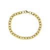 Bracelet - LUXENTER - Haloy - Acier hypoallergénique plaqué or jaune 18K - 19 cm - 9 mm