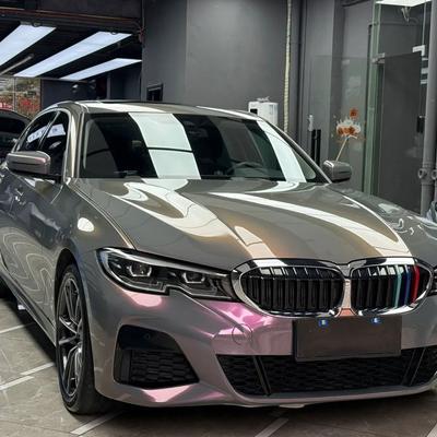 Diamond Grey Purple Car Sticker Wrap Vinyl Film PET Bubble Free Auto Self Adhesive Decal Car Accessories Exterior Interior
