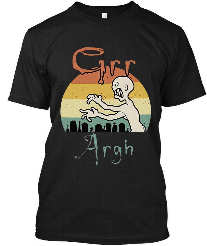 NWT! Grr Argh Zombie Funny Retro Vintage Graphic Art Gift Classic T-Shirt S-4XL XXL