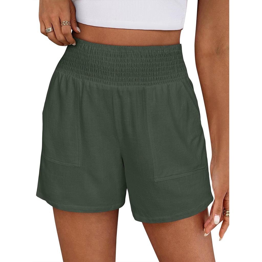 Shorts Für Damen Farbe Training Laufen Weiche Yoga-Shorts Mit Taschen