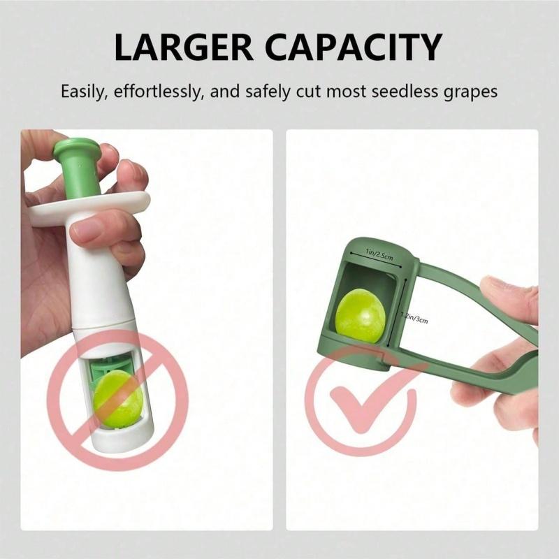 1 Pc Of Stainless Steel Fruit And Vegetable Slicer, Tomato Cutter, Kitchen Salad Fruit And Vegetable Cutting Tool, Grape Slicer