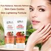 Globus Naturals Hautaufhellende Kesar Chandan Gesichtspflege-Kombination - Gesichtsreiniger 75g & Gesichtscreme 50g, Set von 2